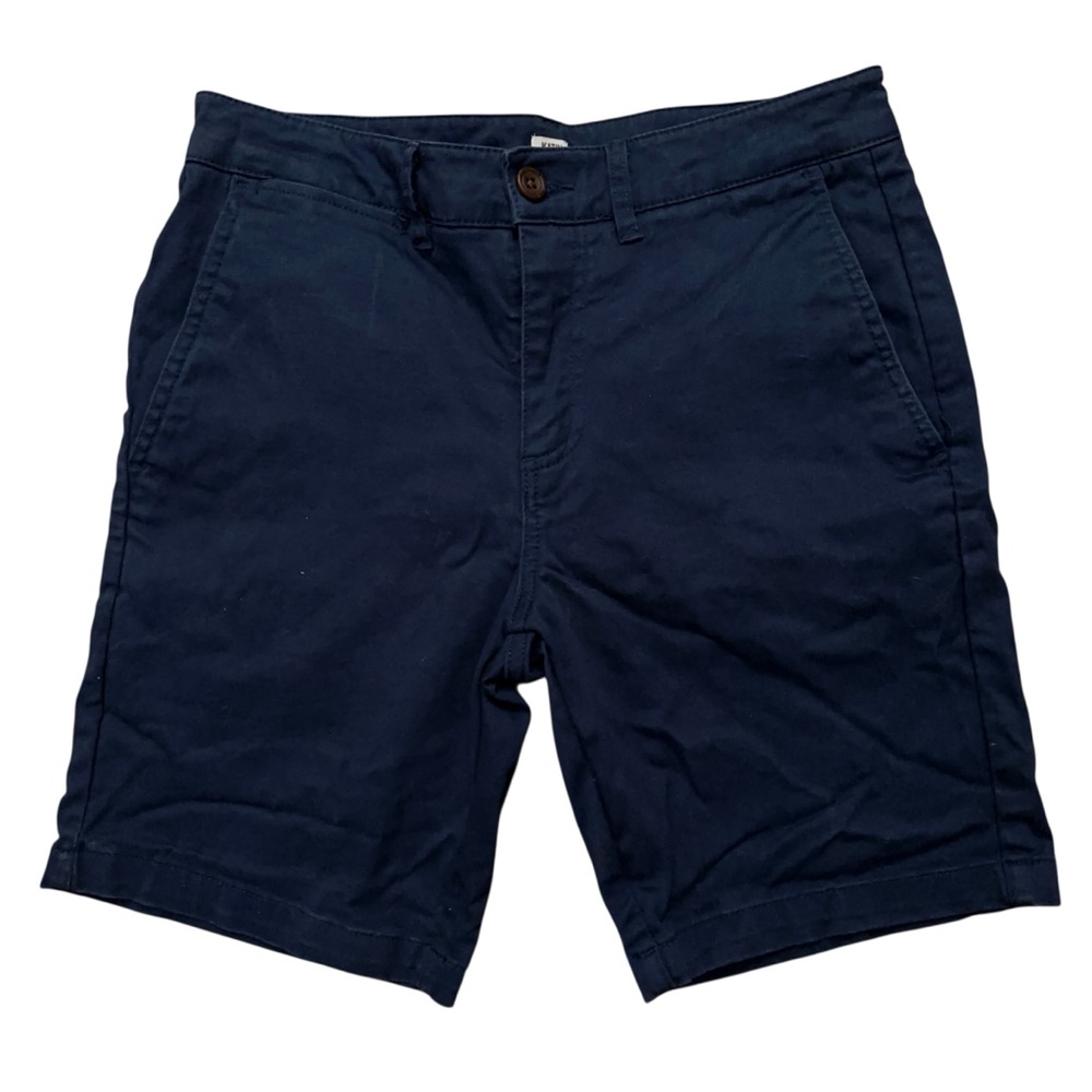 Katin Chino Shorts Mens Size 30 Flat Front Stretch 8" Inseam Navy Blue